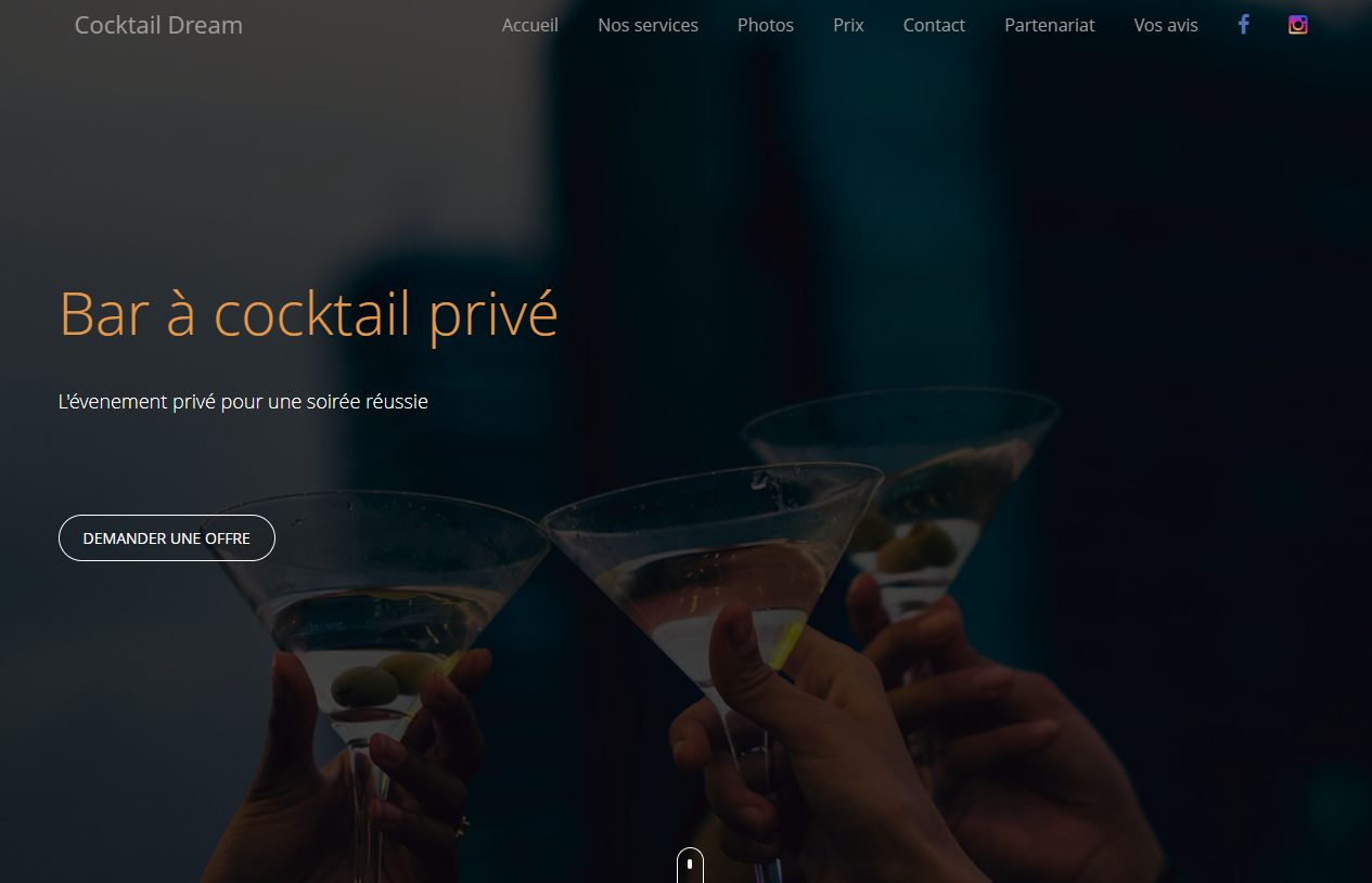 Cocktail Dream — Bar à cocktail privé
L'évenement privé pour une soirée réussie
